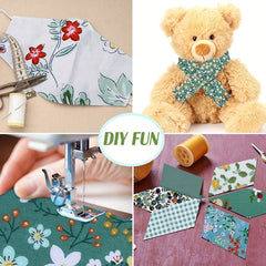 40pcs Floral Printed Quilting Fabric Cotton Craft DIY Doll Clothes Fabric