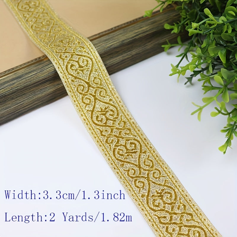 2 Yards 3 Woven Jacquard Ribbon Heart Lace Trim For Garment Curtain Sewing