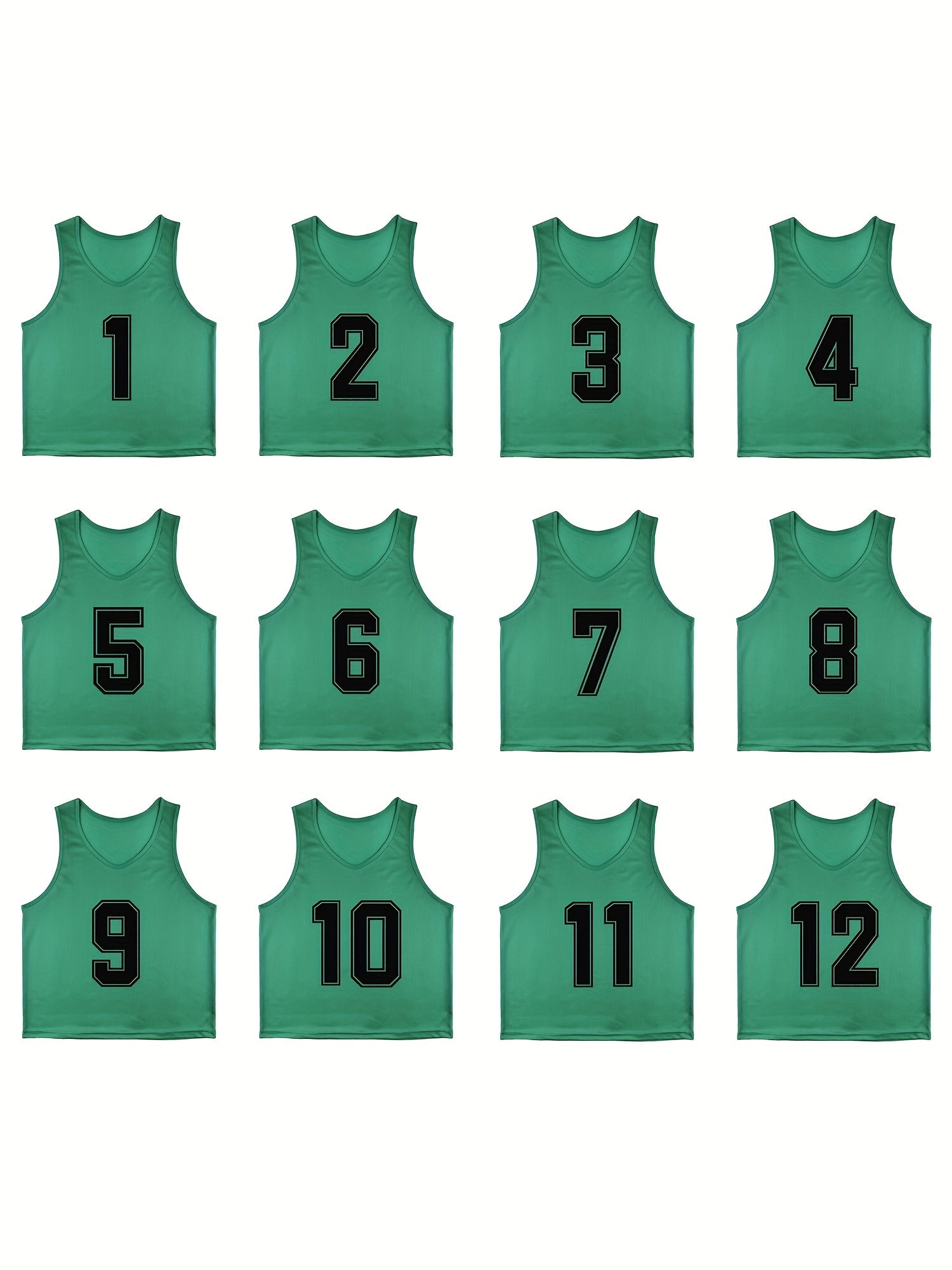 12 Mesh Scrimmage Team Vests Pinnies Jerseys - Adult Soccer Bibs