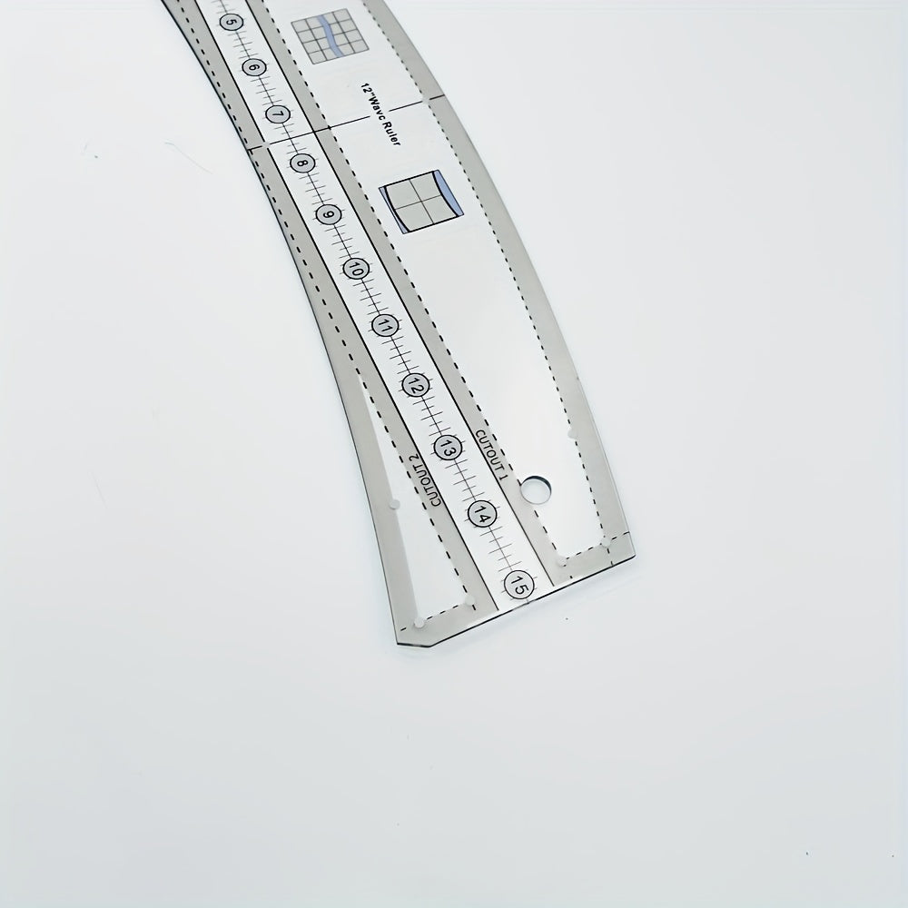 Wave Quilt Ruler Sewing Template Wave Shaped Ruler for Quilting