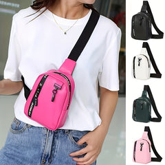 Stylish Women's Shoulder Bag Water Resistant Zip Closure