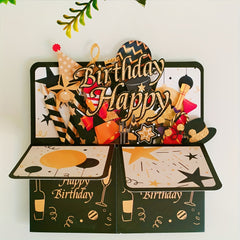 3D Pop Up Birthday Card For Husband Wife Men Women