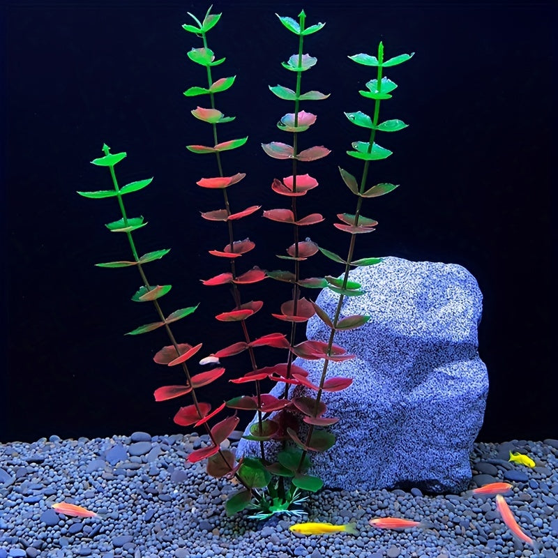 2pcs Lifelike Artificial Water Plants for Stunning Aquarium Landscape