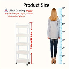 Plastic Storage Shelf 4-5 Layers Garage Organizer Rack