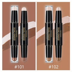 LEMOOC Dual Head Highlight Nose Shadow Trimming Highlight Concealer