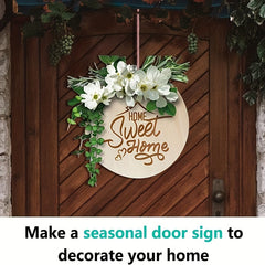 5pcs 10 Inch Wooden Circles Round Wood Sign Blank