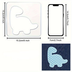 4pcs Acrylic Dinosaur Quilting Templates Set Sewing Tools Kit