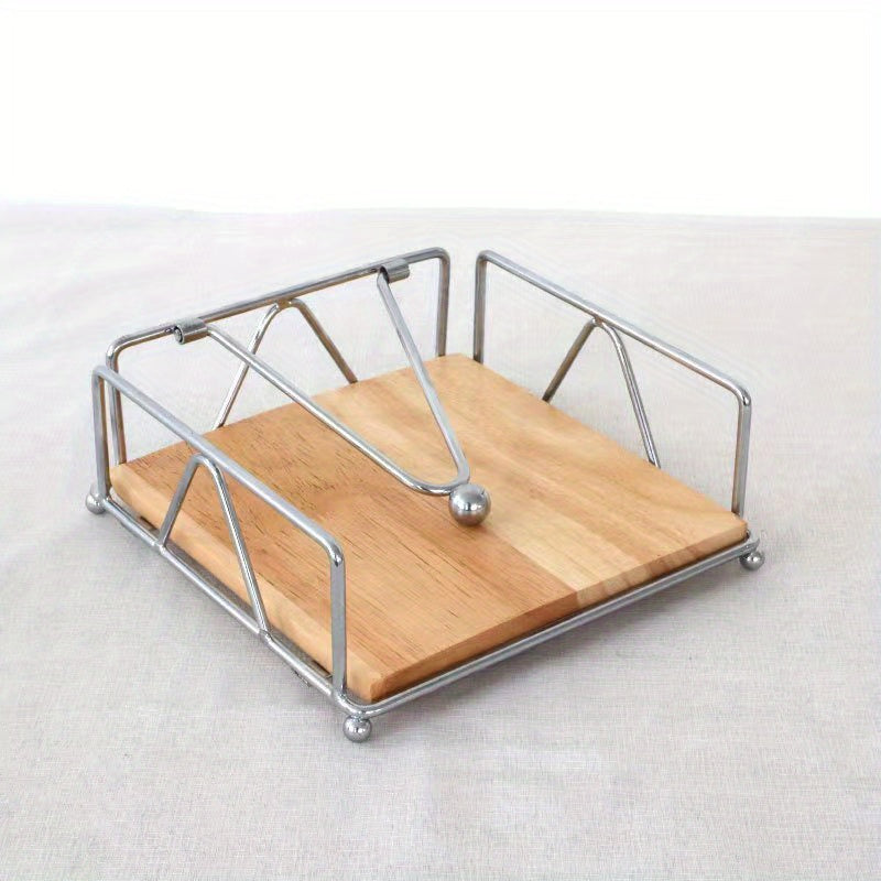 Iron Napkin Holder Classic Arc Series Three door Paper Towel Clip