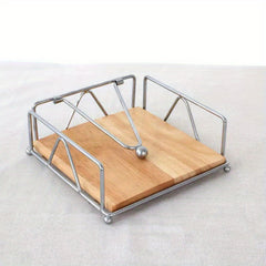 Iron Napkin Holder Classic Arc Series Three door Paper Towel Clip