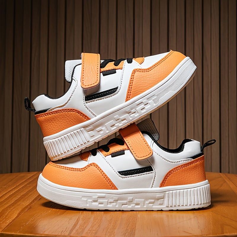 Boys Low Top Skateboard Shoes Comfortable Non-slip Sneakers