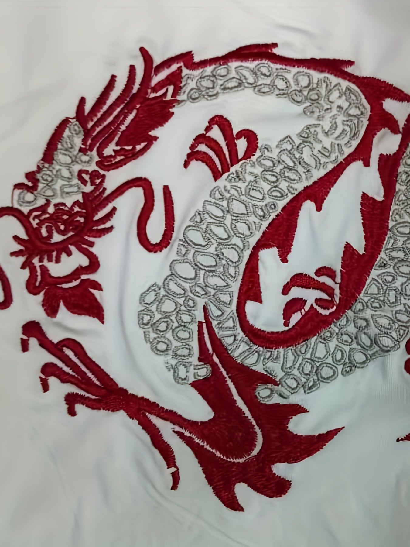 Dragon Print Short Sleeve Teddy Bodysuit