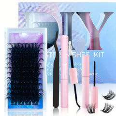 25mm DIY Eyelash Extension Kit w/ Mascara Brush, Glue & Applicator