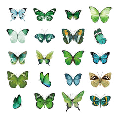 40pcs Butterfly Journal Stickers DIY Decorative Vintage Scrapbook Stickers