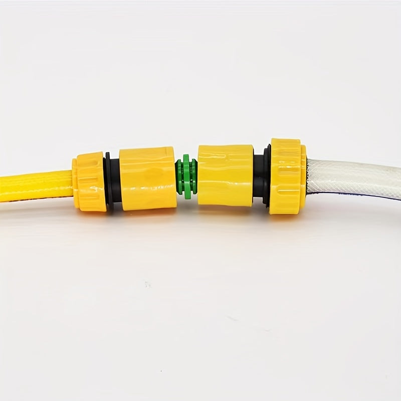 2pcs Plastic Double Extension Pipe Repair Joint Bidirectional Docking Nipple