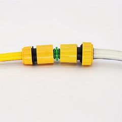 2pcs Plastic Double Extension Pipe Repair Joint Bidirectional Docking Nipple