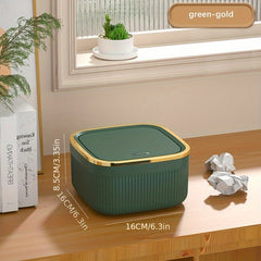 Mini Desktop Trash Can Household Paper Basket Coffee Table