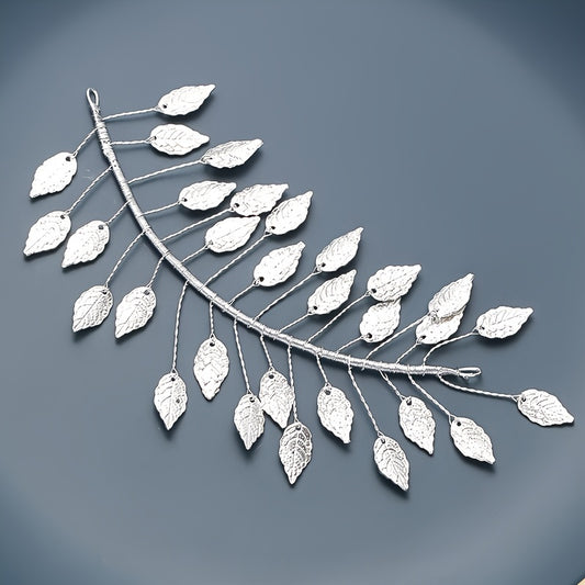 Golden Leaf Wedding Headband for Bridesmaid