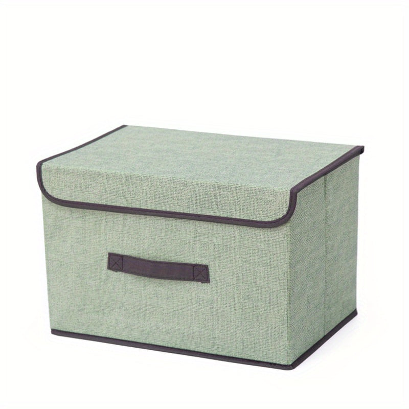 Fabric Underwear Storage Box With Lid Foldable Storage Bins