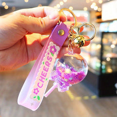 Acrylic Lollipop Drift Bottle Keychain For Men Couple Bag Pendant Key Chain