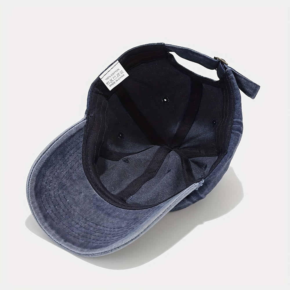 Soft Top Curved Brim Cap Embroidered Dad Hat