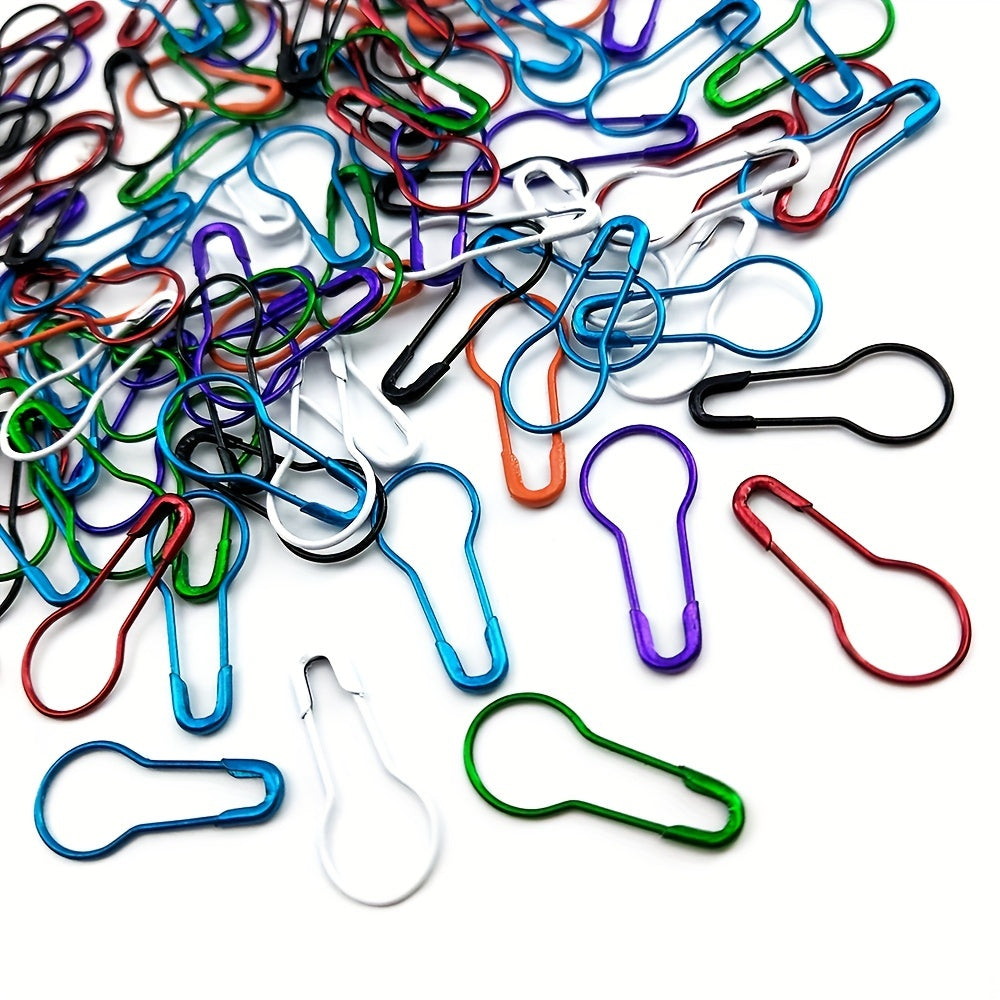 100pcs Knitting Crochet Locking Stitch Marker Safety Pins Sewing Crafts Clip