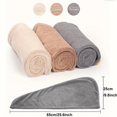 Microfiber Hair Towel Wrap for Curly Hair Fast Drying