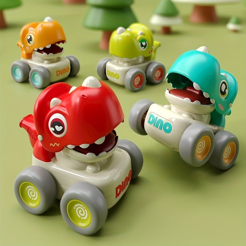 Press Whistle Dinosaur Toy Car Boys And Girls Gift