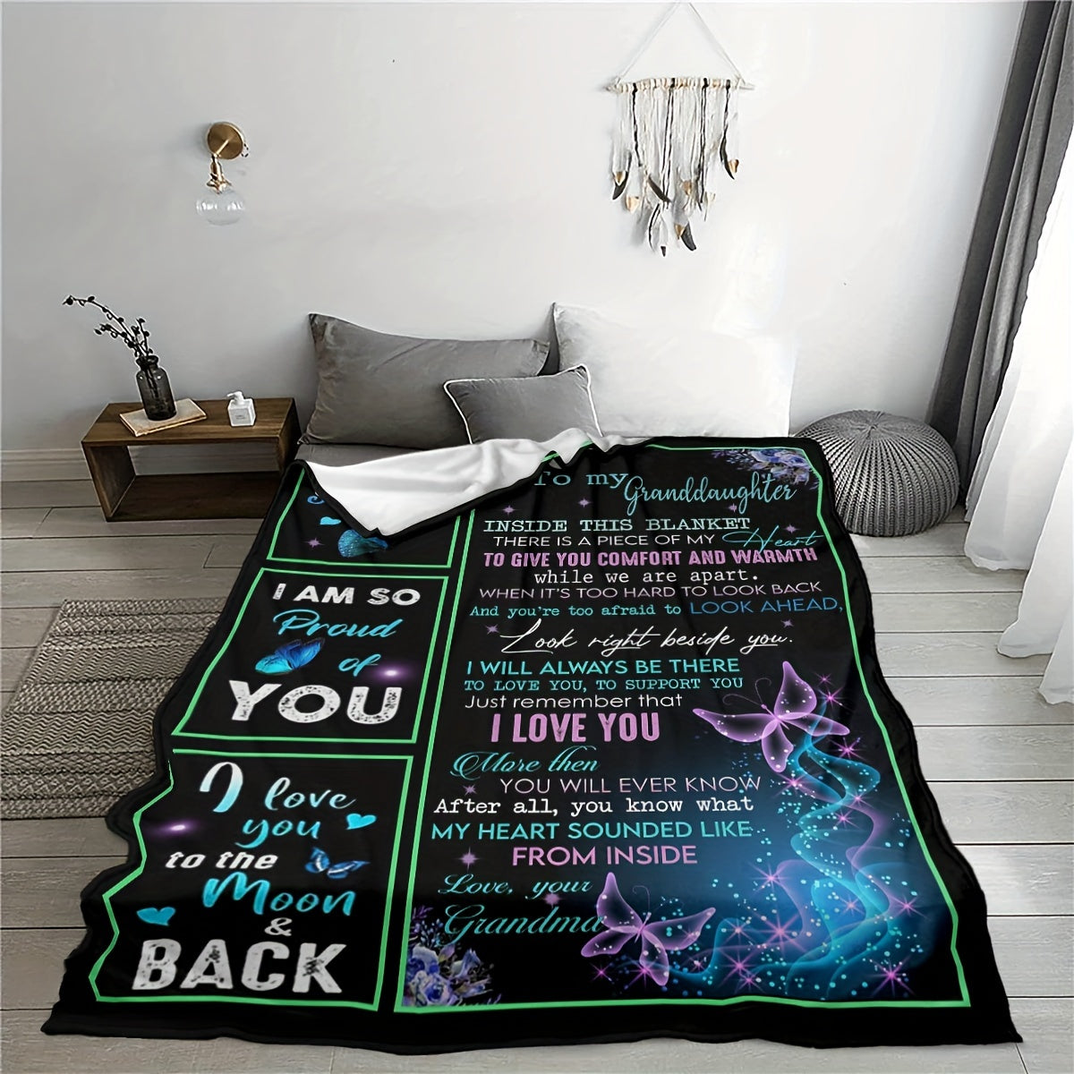 Digital Printed Flannel Warm Blanket Soft Comfortable Throw Blanket