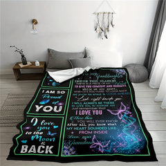 Digital Printed Flannel Warm Blanket Soft Comfortable Throw Blanket