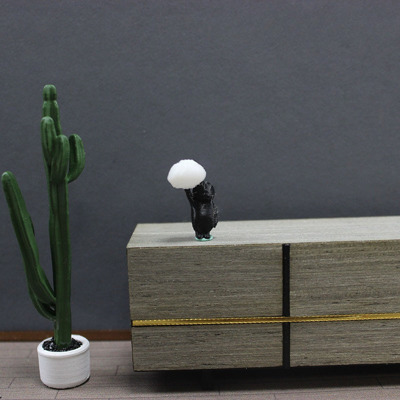 Mini Dollhouse Art Ornament for Small World Scene Model Props