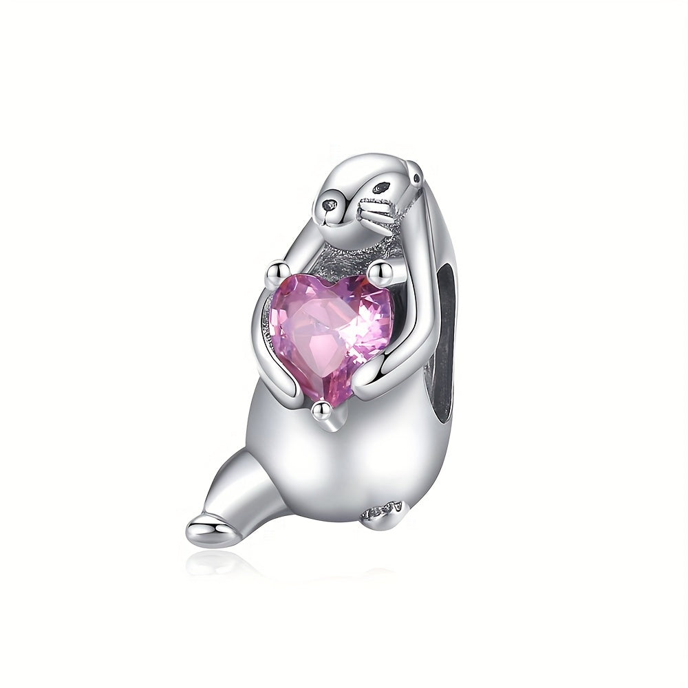 Silvery Robot Zircon Beads for Bracelets & Necklaces