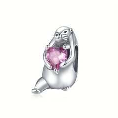 Silvery Robot Zircon Beads for Bracelets & Necklaces