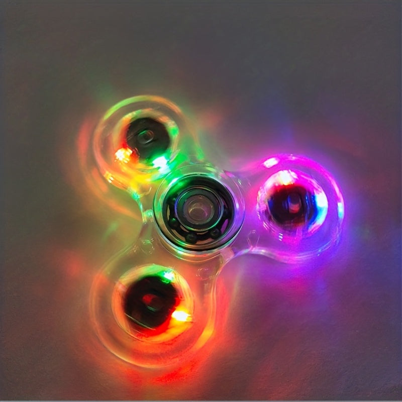 LED Hand Spinner Glow in the Dark Fingertip Gyroscope Toy
