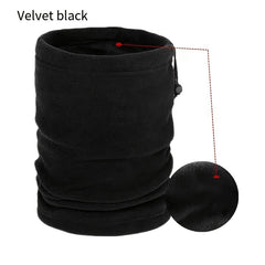 Polar Fleece Neck Cover With Drawstring Adjustable Elastic - Warm & Cold Proof