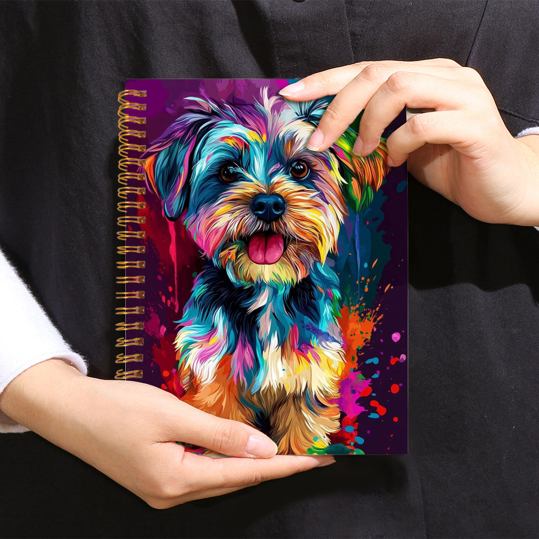 Colorful Dog Notebook for Writing Diary Bible Verse Office Stationery
