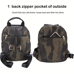 Versatile Camo Backpack Rucksack Lightweight Water Resistant