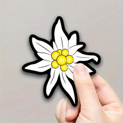 Edvard Daisy Vinyl Stickers & Yellow Floral Decals for Phone Laptops Luggage
