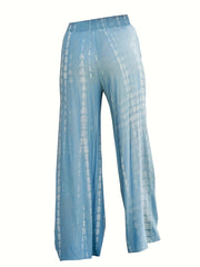  Tie Dye Wide Leg Pants w/ Pockets