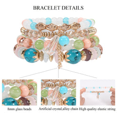 Bohemian Multilayered Stackable Bracelet Set