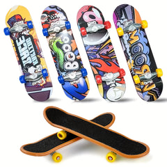 Mini Finger Skateboard Puzzle Toy Gift with Storage Box