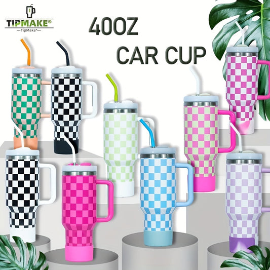 40 oz Second Generation Nine Checkerboard Series Stainless Steel Water Bottle