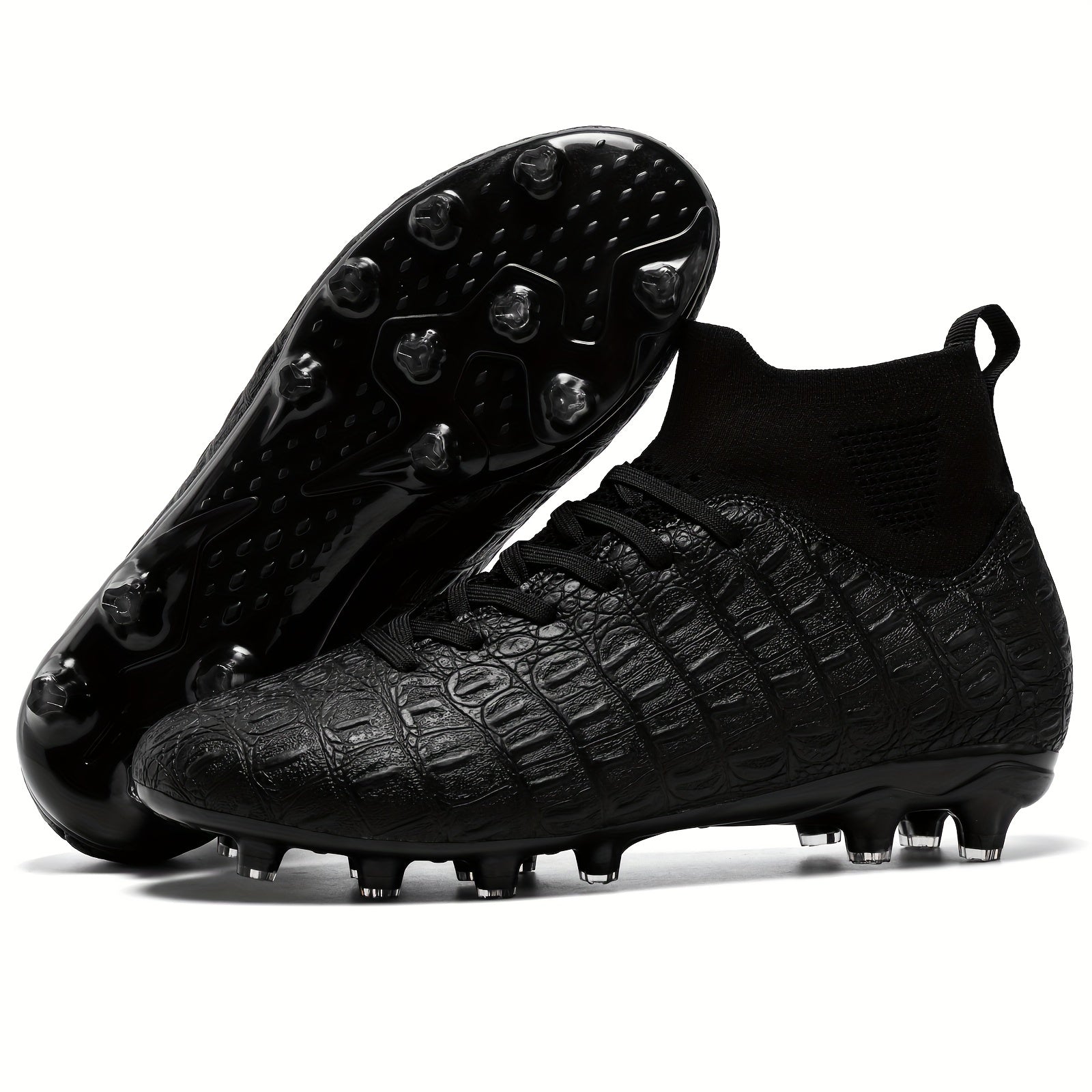 Boy's High Top Non Slip Football Cleat With Spikes