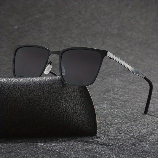 Men's Classic Polarized Sunglasses UV400 Full Frame Metal Sunglasses