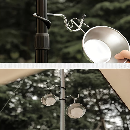 2pcs Outdoor Camping Hooks Lamp Hooks Non-slip Storage Hooks
