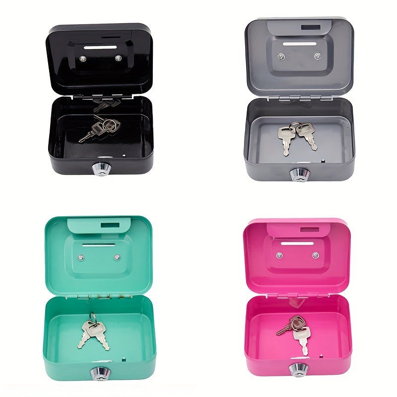 Portable Piggy Bank With Lid Coins Storage Box Key Household Organization