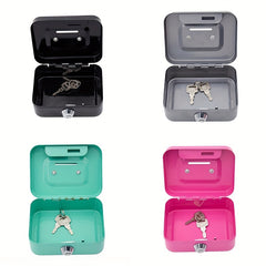 Portable Piggy Bank With Lid Coins Storage Box Key Household Organization