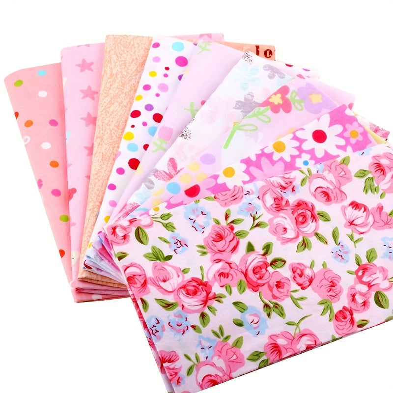 25pcs Random Patchwork DIY Quilted Fabric Set for Clothing and Home Decor