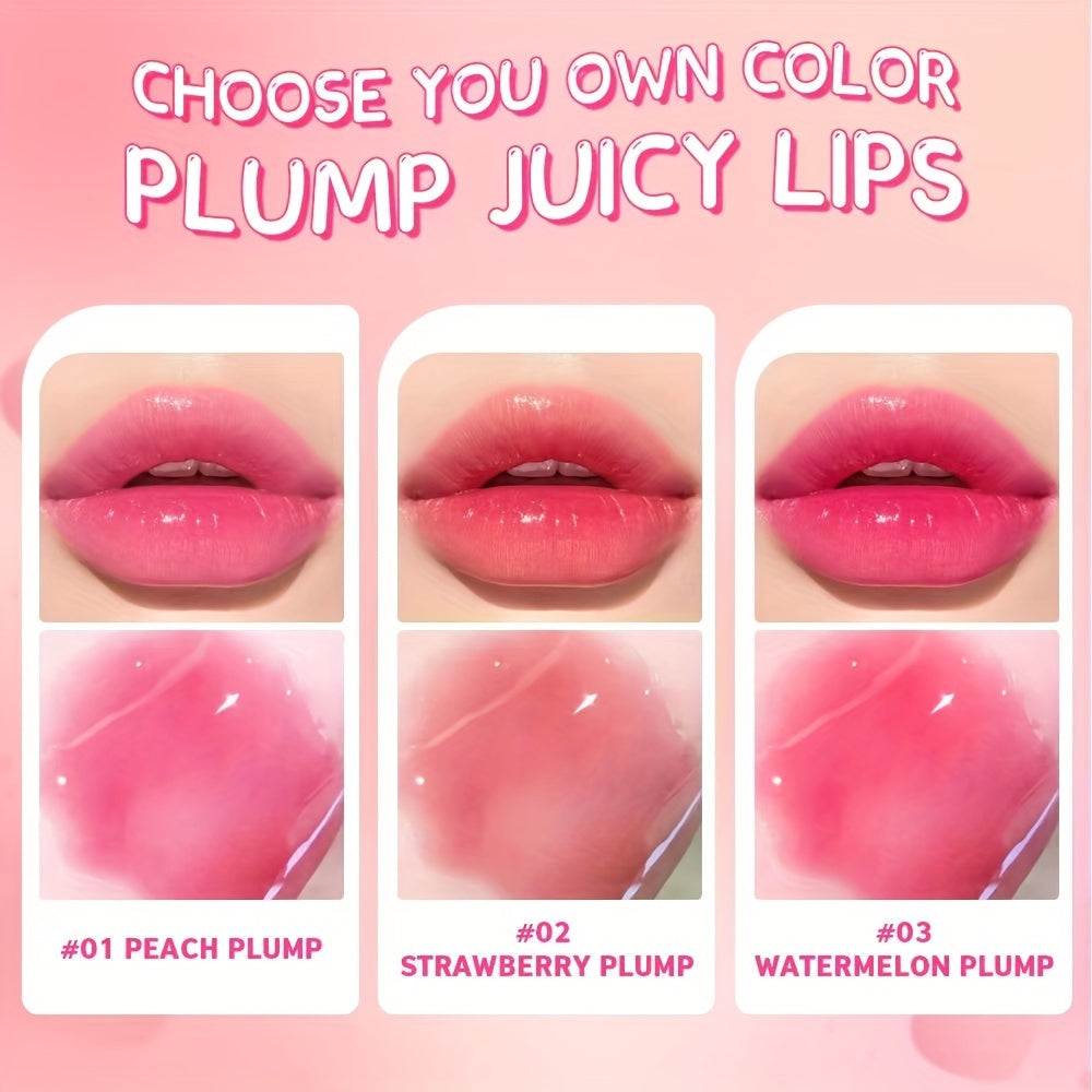 24K Golden Lip Glaze Moisturizing Lip Gloss Dry Flower Jelly Lip Glaze