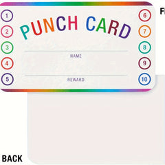 50pcs Punch Cards for Classroom Behavior Rewards & Motivation