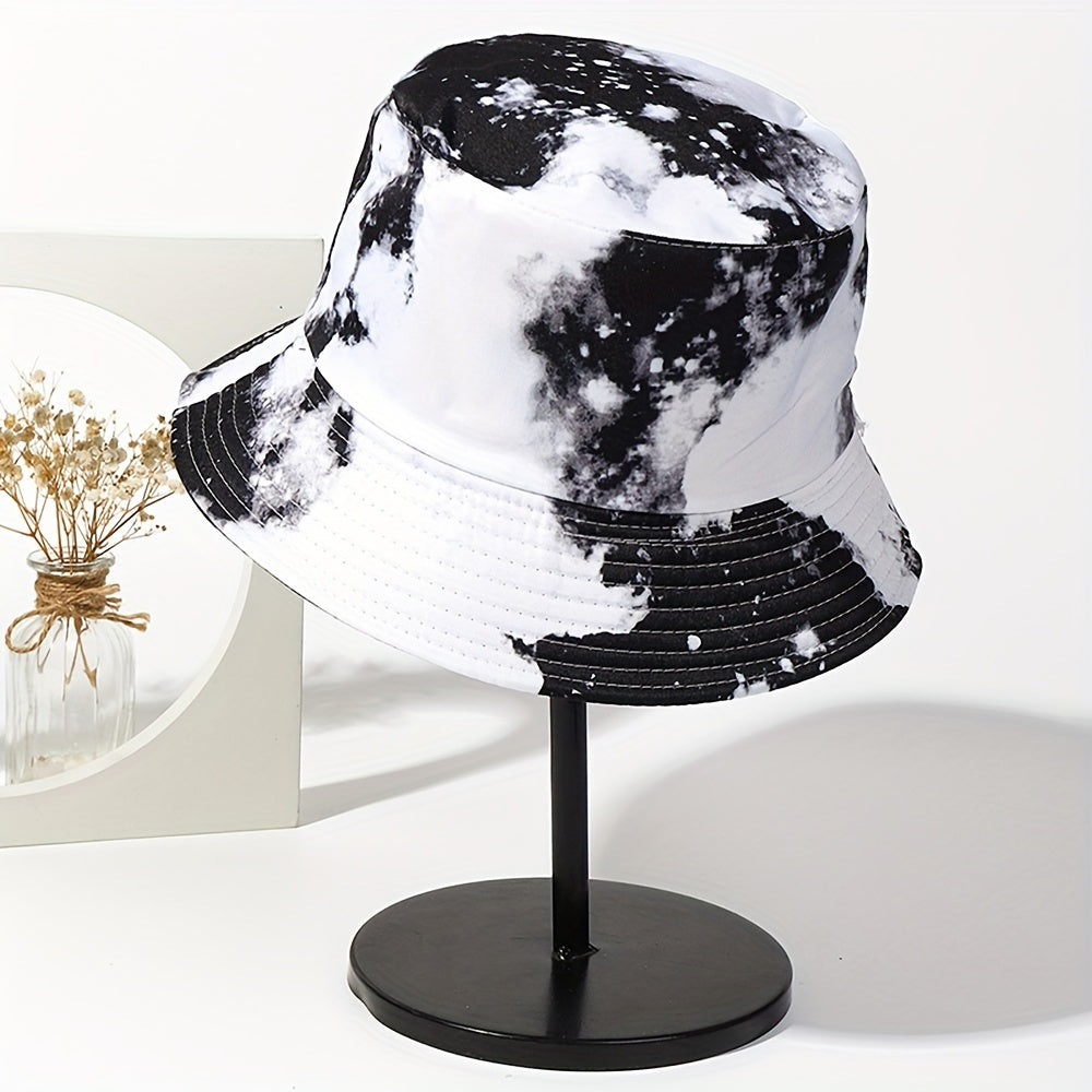 Tie Dyed Sunshade Bucket Hat for Men Women
